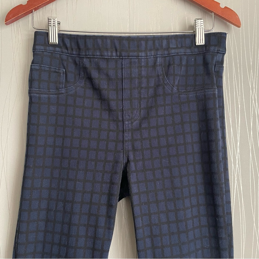 Spanx Lapis Night Check Jean-ish Leggings Size Medium - Picture 3 of 10
